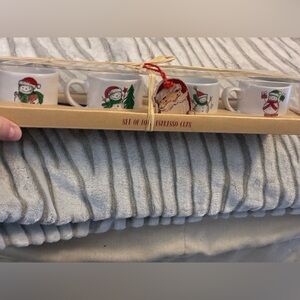 Festive Snowman Espresso Cups Set In Original Packaging